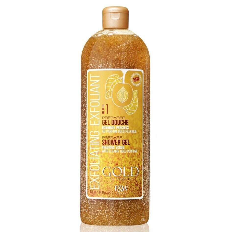 Gel douche gommant - Éclat Gold : le secret d’une peau lumineuse