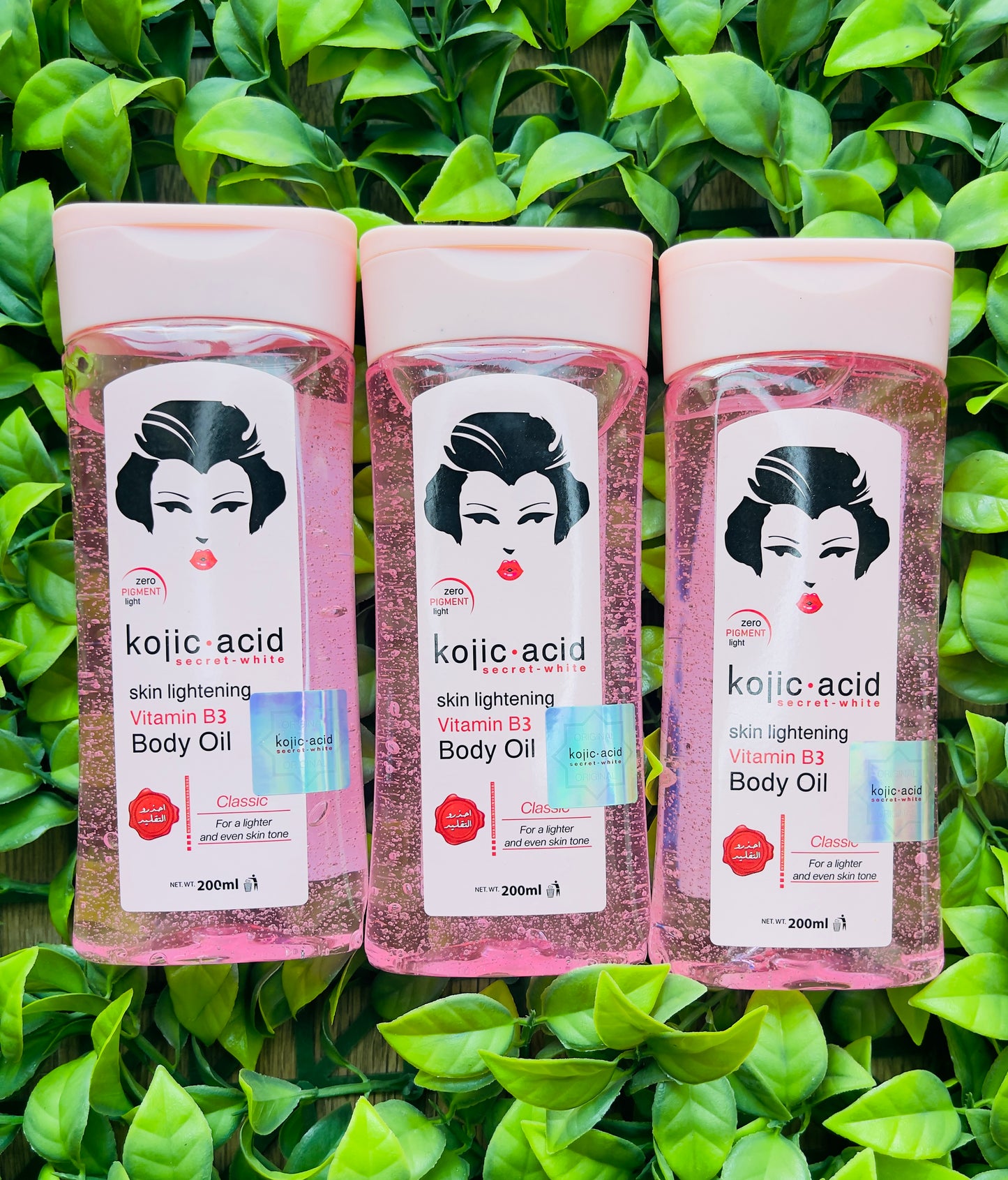 Huile Corps Éclaircissante Kojic Acid & Vitamine B3 – Teint Uniforme & Éclat