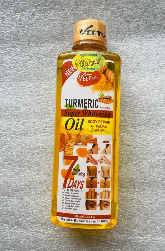 Huile Veetgold au Curcuma – Éclat & Unification du Teint