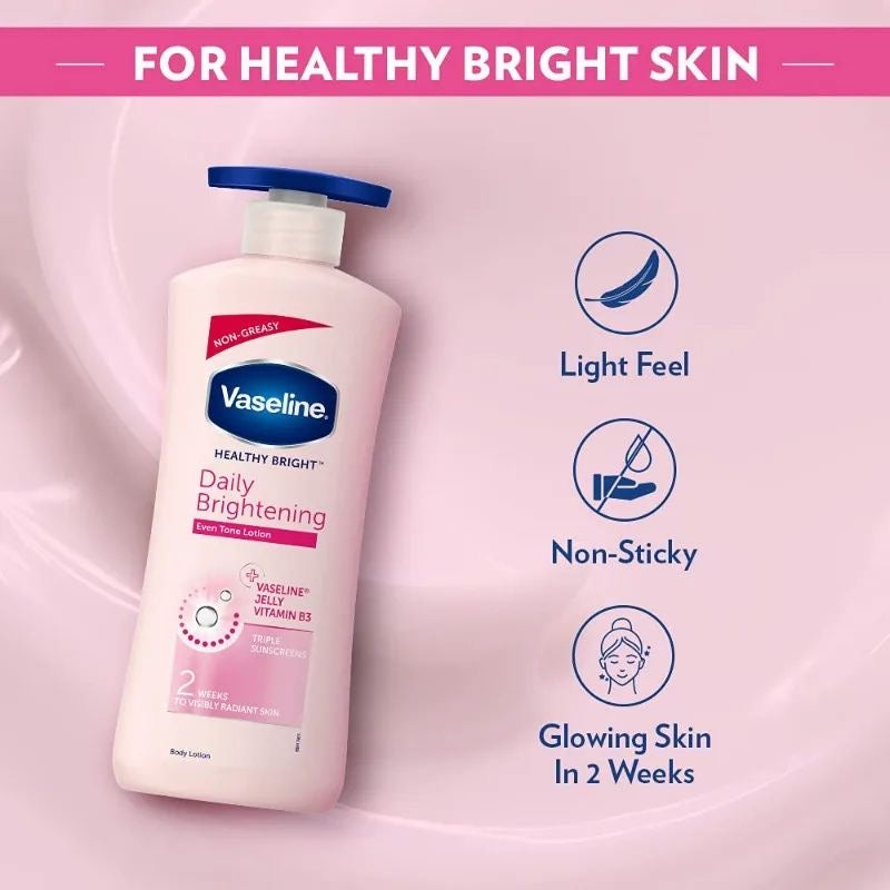 Vaseline Healthy Bright – Lait Corporel Éclaircissant & Hydratant