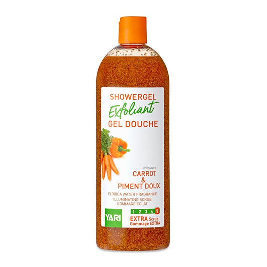 Yari Gel Douche Gommant Éclaircissant carotte + piment doux – 1000 ml