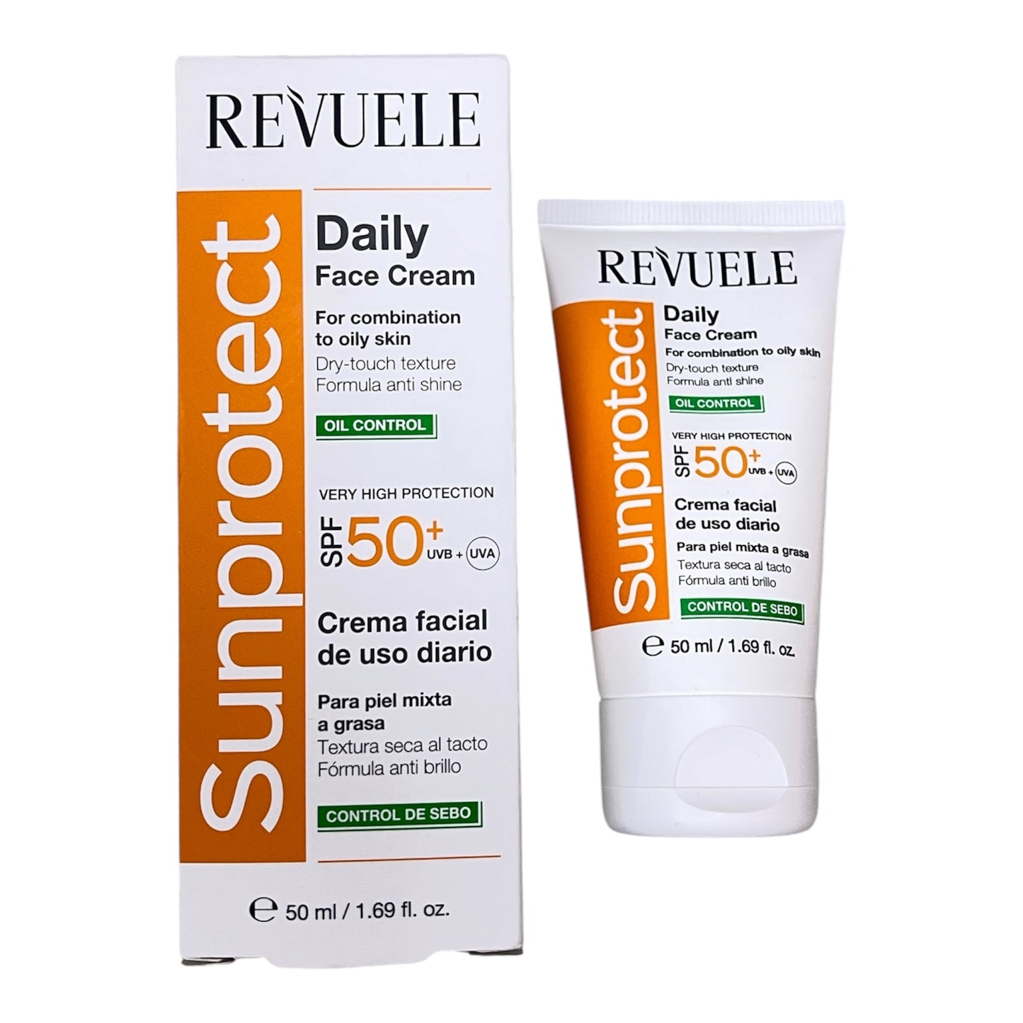 Crème Solaire Daily Face Cream SPF 50+ – Revuele