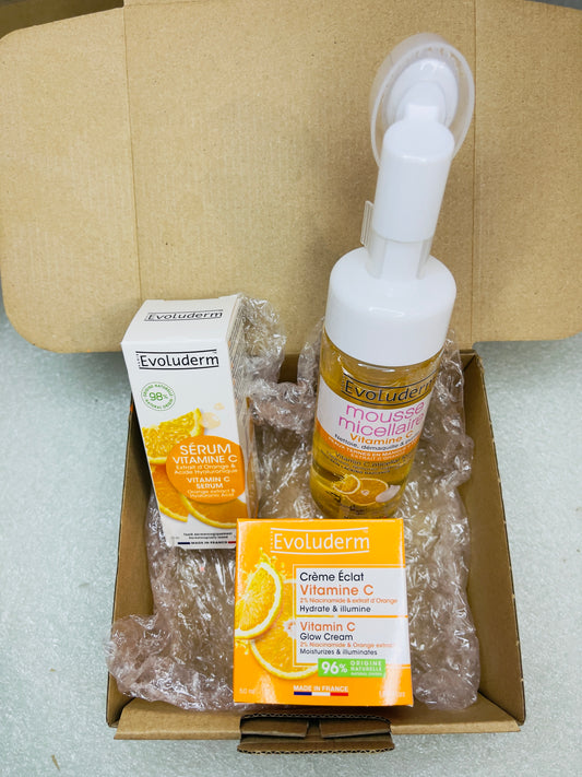 Routine Éclat Visage – Vitamine C (Evoluderm)