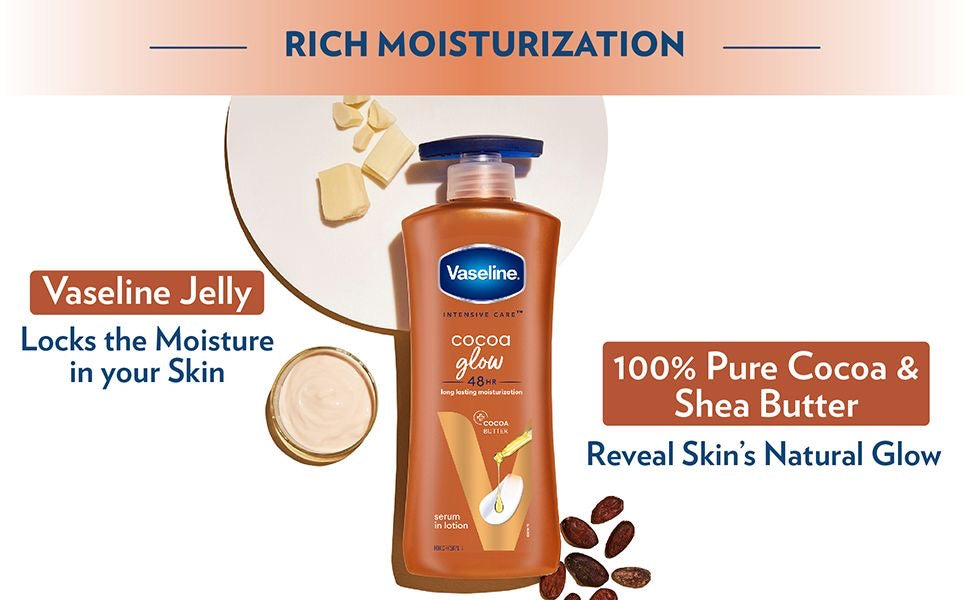 Lotion Vaseline Cocoa Radiant – Hydratation & Éclat pour le Corps